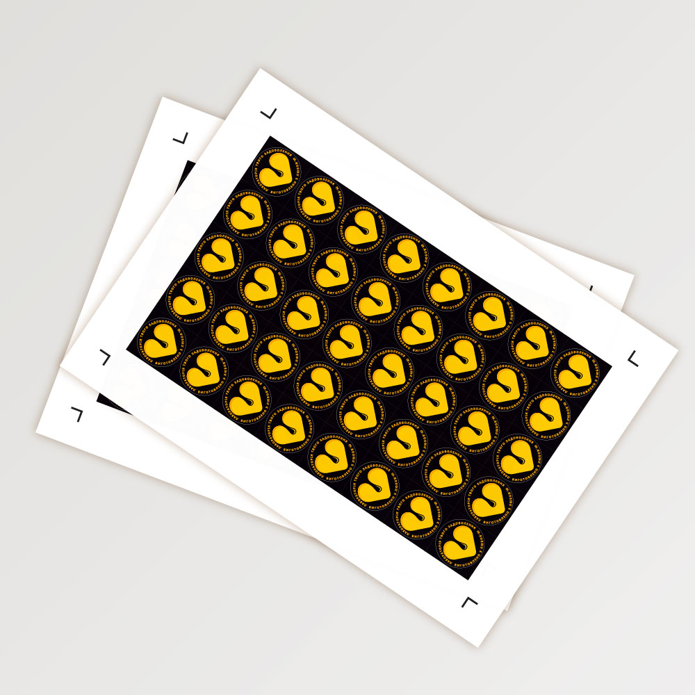Self-adhesive paper sticker — photo 2