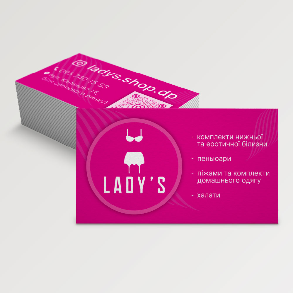 Business card with matte lamination — photo 2
